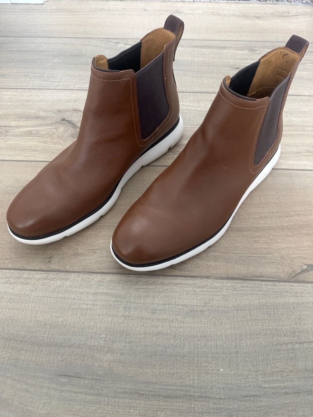 Cole Haan Zerogrand Men’s Brown Leather Chelsea Boots